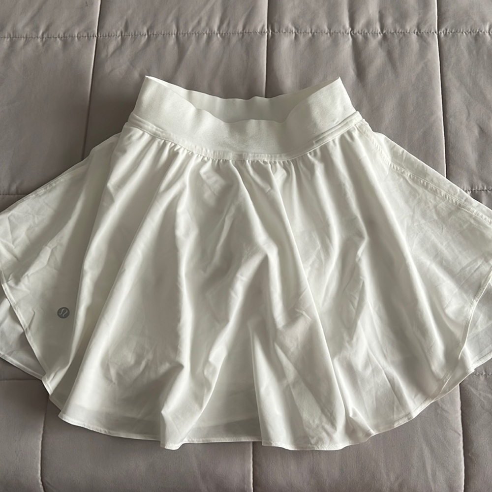 Lululemon court rival high-rise skirt *long, white